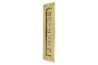 Brievenbus "BRIEVEN" staand model ongelakt messing
