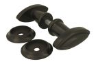 Krukstel ebbenhout met freesrand 78x32mm met rozetten