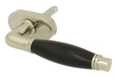 Greep (1926) messing vernikkeld ebbenhout