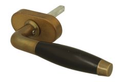 Greep (1932) messing verouderd ebbenhout