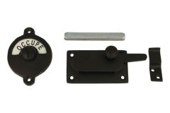 Libre-Occupé slot 70×39mm zwart poedercoat