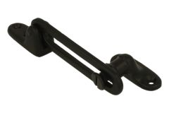 Valarm/raamschaar zwart 90mm,Prijs per stuk