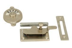 Vrij-bezet slot matnikkel 70x39mm