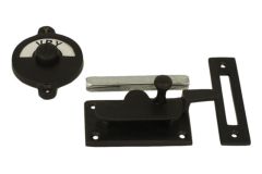 Vrij-bezet slot zwart poedercoat 70x39mm